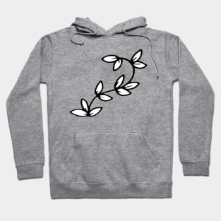 Simple Leaves line art Hoodie